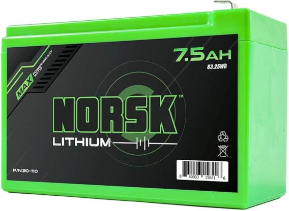 Norsk Lithium 7.5AH Battery